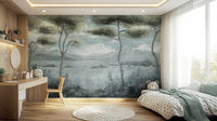 Classic Italian Pine Lake Wall Mural