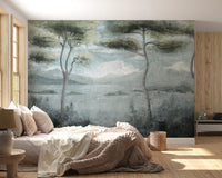 Classic Italian Pine Lake Wall Mural