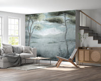 Classic Italian Pine Lake Wall Mural