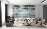 Classic Italian Pine Lake Wall Mural