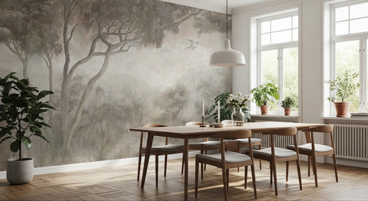 Whispering Mist Forest Mural Wall Mural