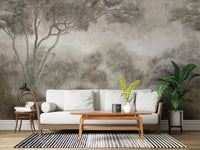 Whispering Mist Forest Mural Wall Mural