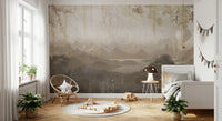 Ancient Hills Watercolor Wall Mural