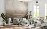 Ancient Hills Watercolor Wall Mural