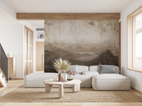 Ancient Hills Watercolor Wall Mural