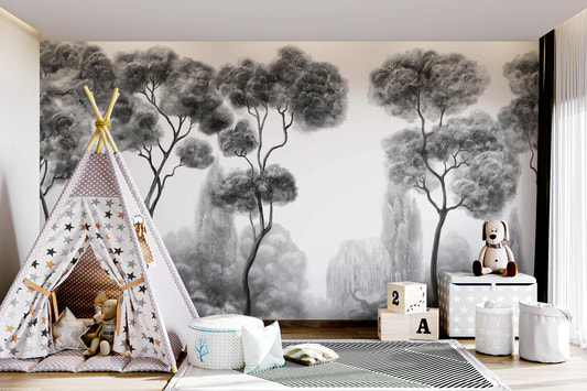 Whispering Pines Landscape Wall Mural