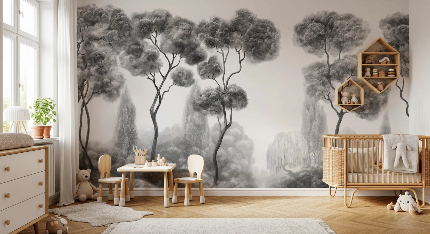 Whispering Pines Landscape Wall Mural