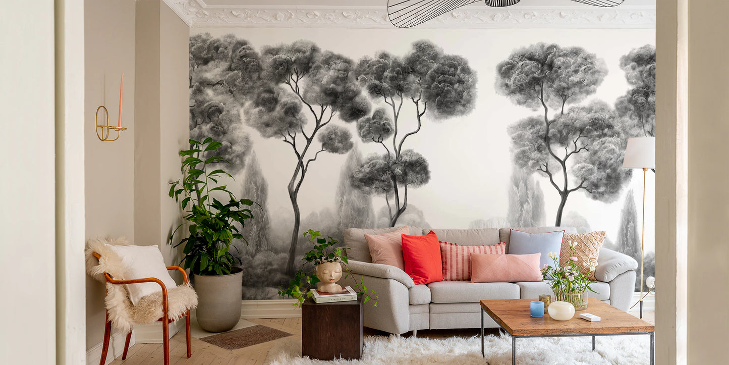 Whispering Pines Landscape Wall Mural