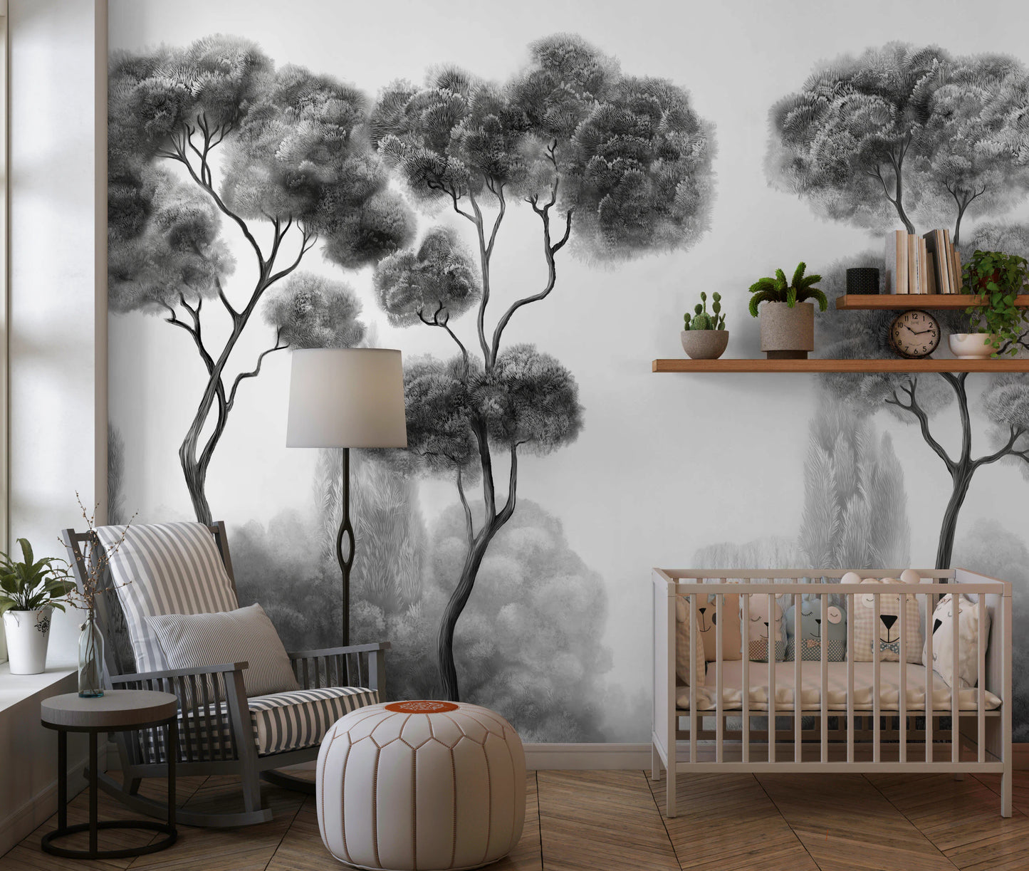 Whispering Pines Landscape Wall Mural
