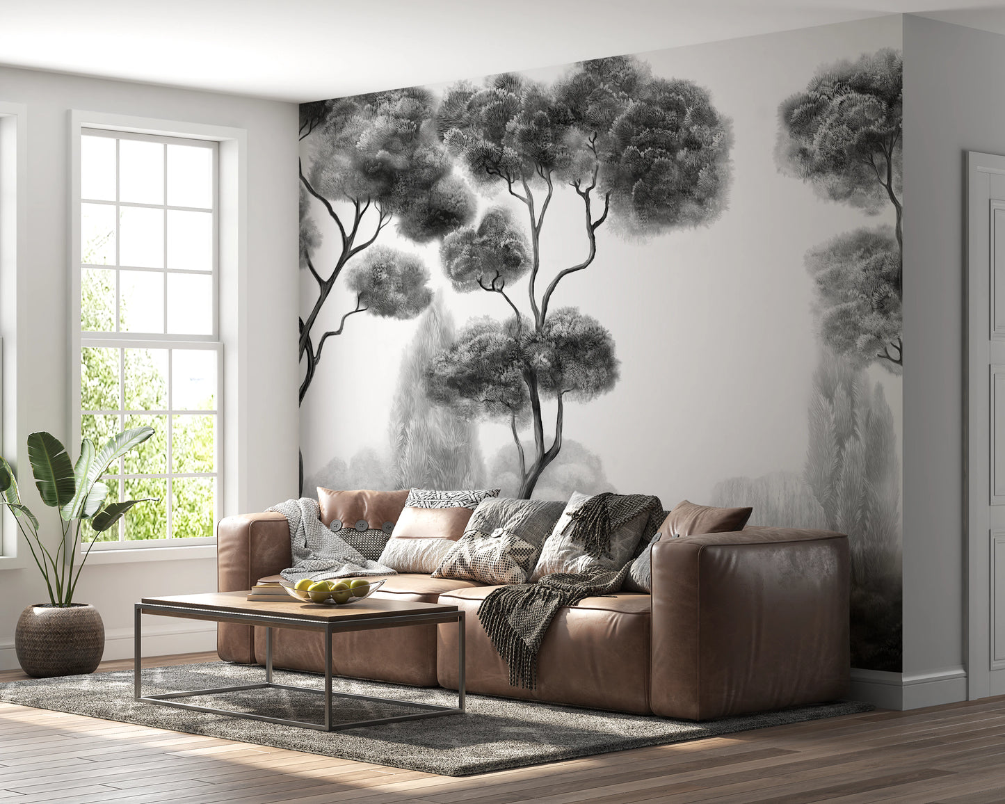 Whispering Pines Landscape Wall Mural