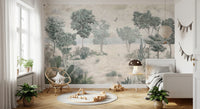 Serene Desert Coastline Wall Mural