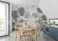 Serene Desert Coastline Wall Mural