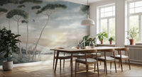 Serene Italian Lake Vista Wall Mural