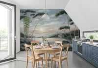 Serene Italian Lake Vista Wall Mural