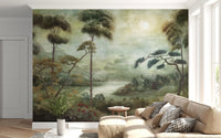 Mystic Pagoda Mist Wall Mural