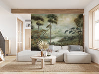 Mystic Pagoda Mist Wall Mural
