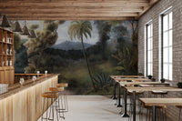 Serene Tropical Oasis Mural Wall Mural