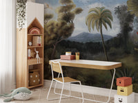 Serene Tropical Oasis Mural Wall Mural