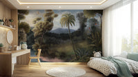 Serene Tropical Oasis Mural Wall Mural