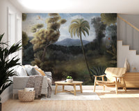 Serene Tropical Oasis Mural Wall Mural