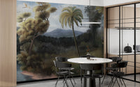 Serene Tropical Oasis Mural Wall Mural