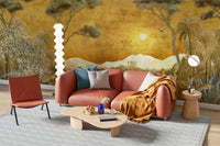 Golden Oasis Landscape Mural Wall Mural