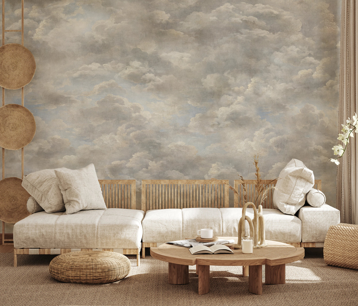 Renaissance Dreamscape Clouds Wall Mural