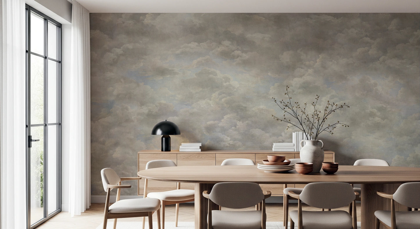 Renaissance Dreamscape Clouds Wall Mural