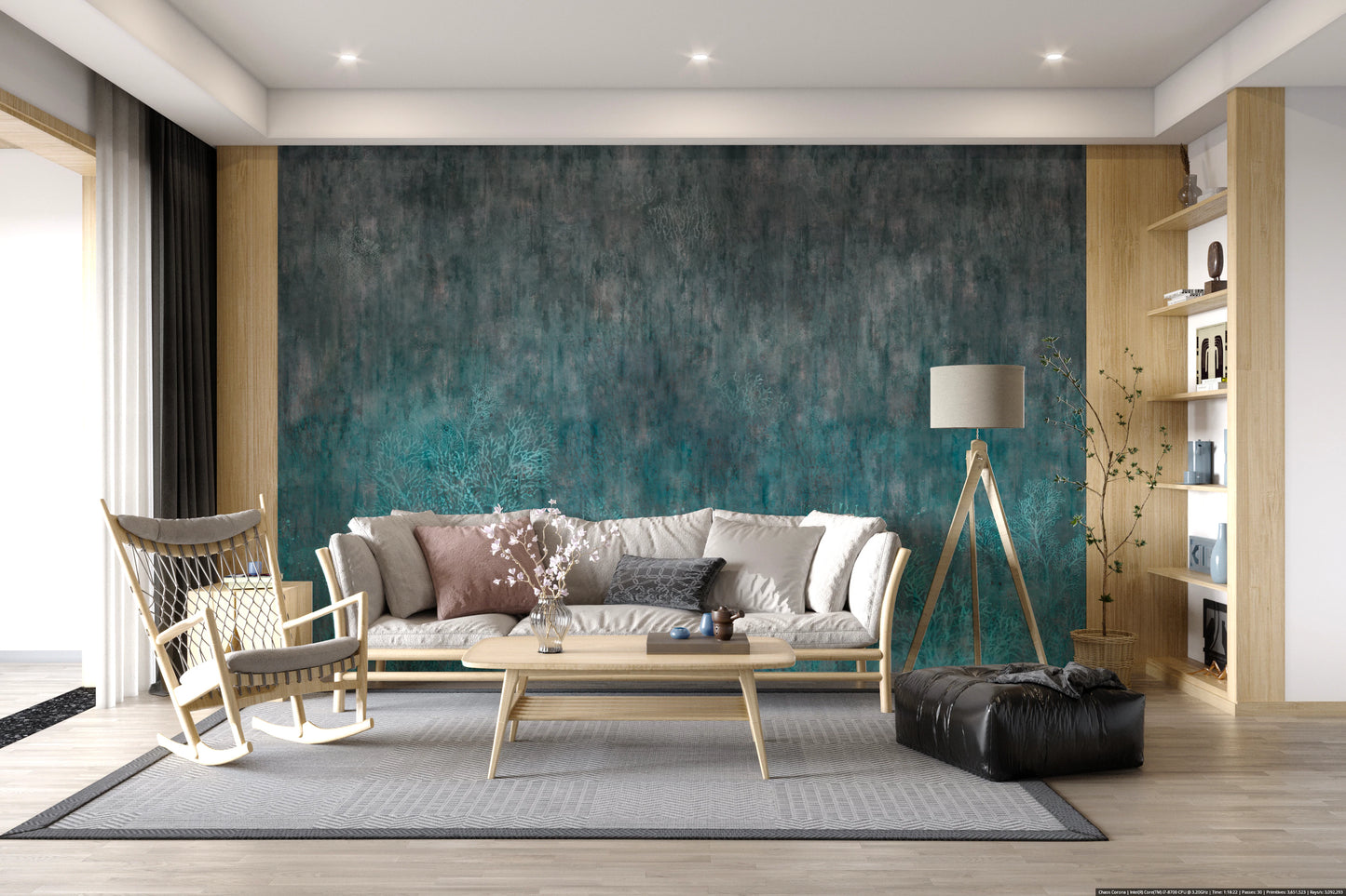 Abyssal Coral Garden Wall Mural