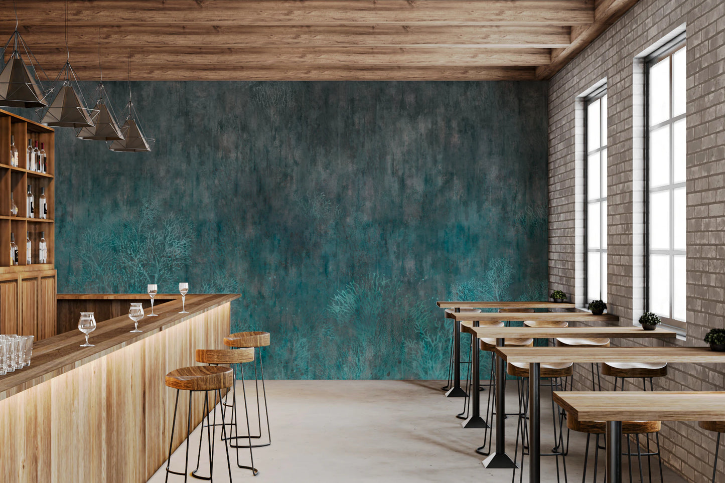 Abyssal Coral Garden Wall Mural