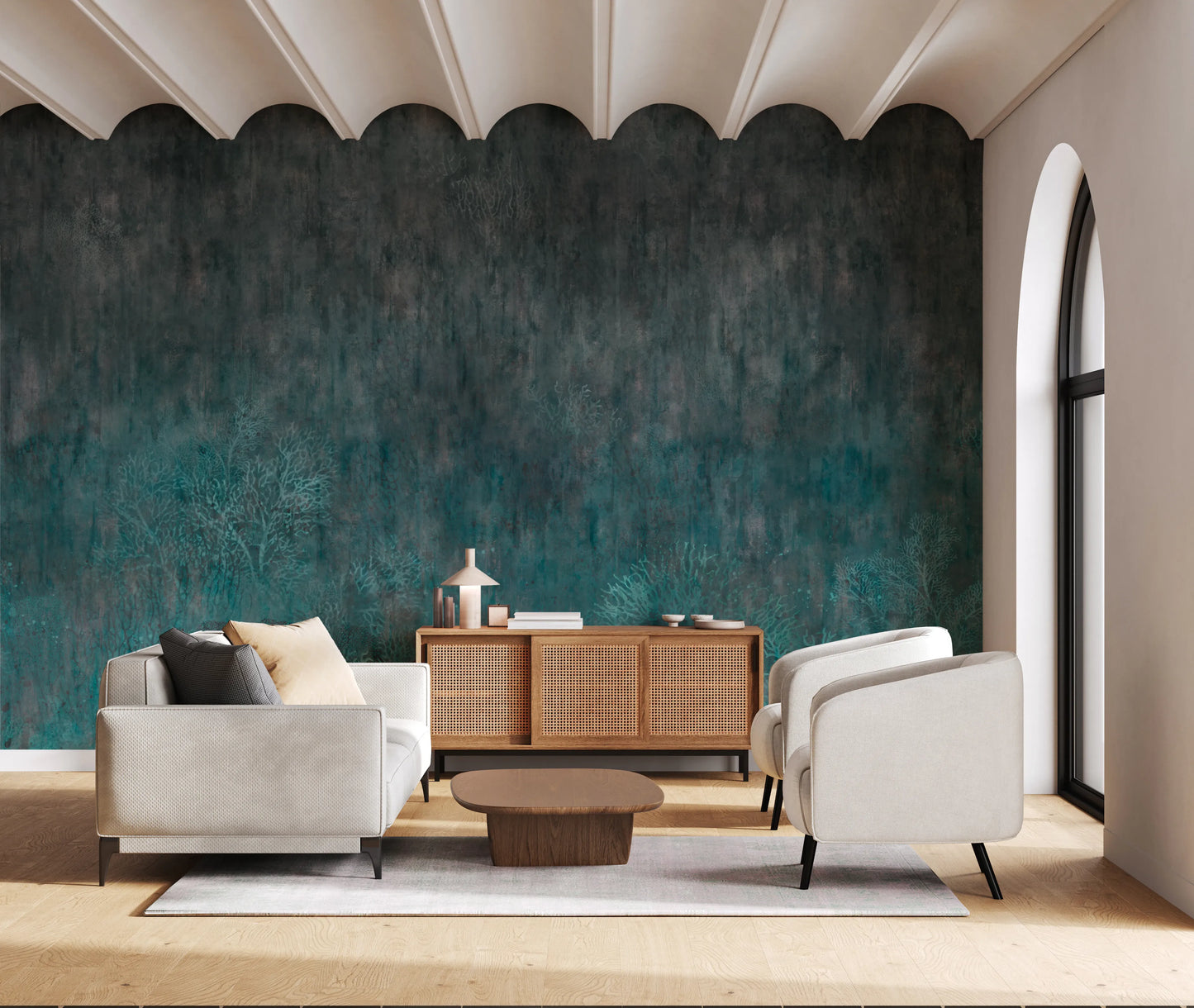 Abyssal Coral Garden Wall Mural