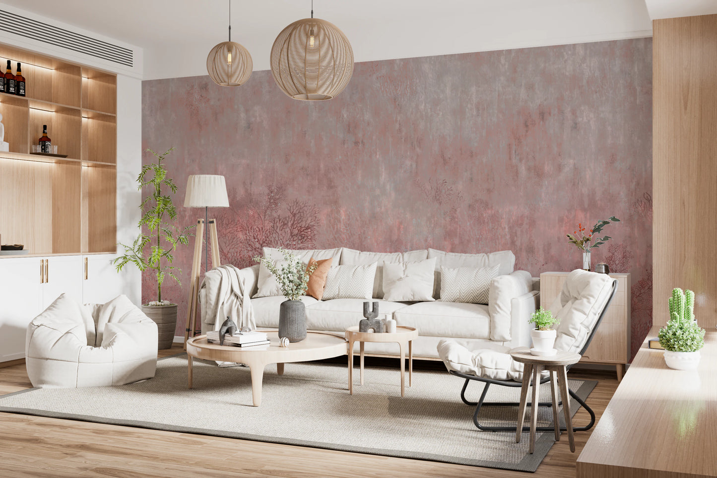 Blush Marine Symphony Wall Mural