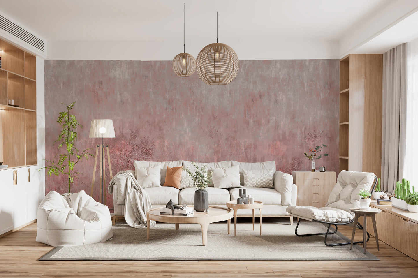 Blush Marine Symphony Wall Mural