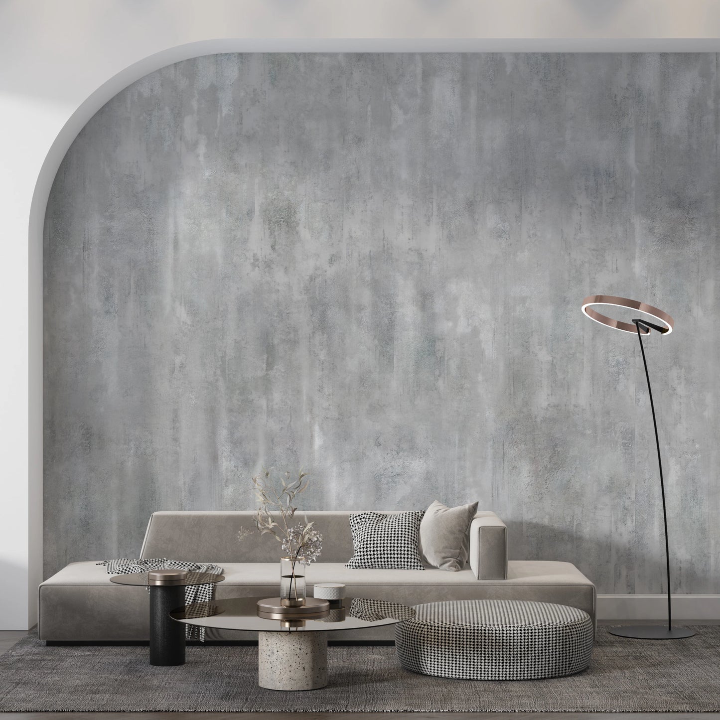 Industrial Raw Concrete Texture Wall Mural