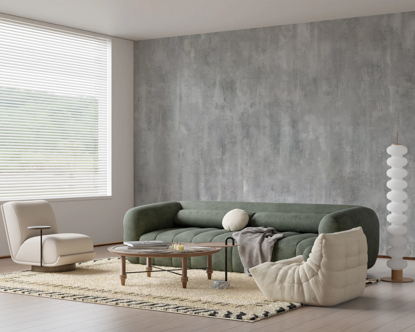 Industrial Raw Concrete Texture Wall Mural