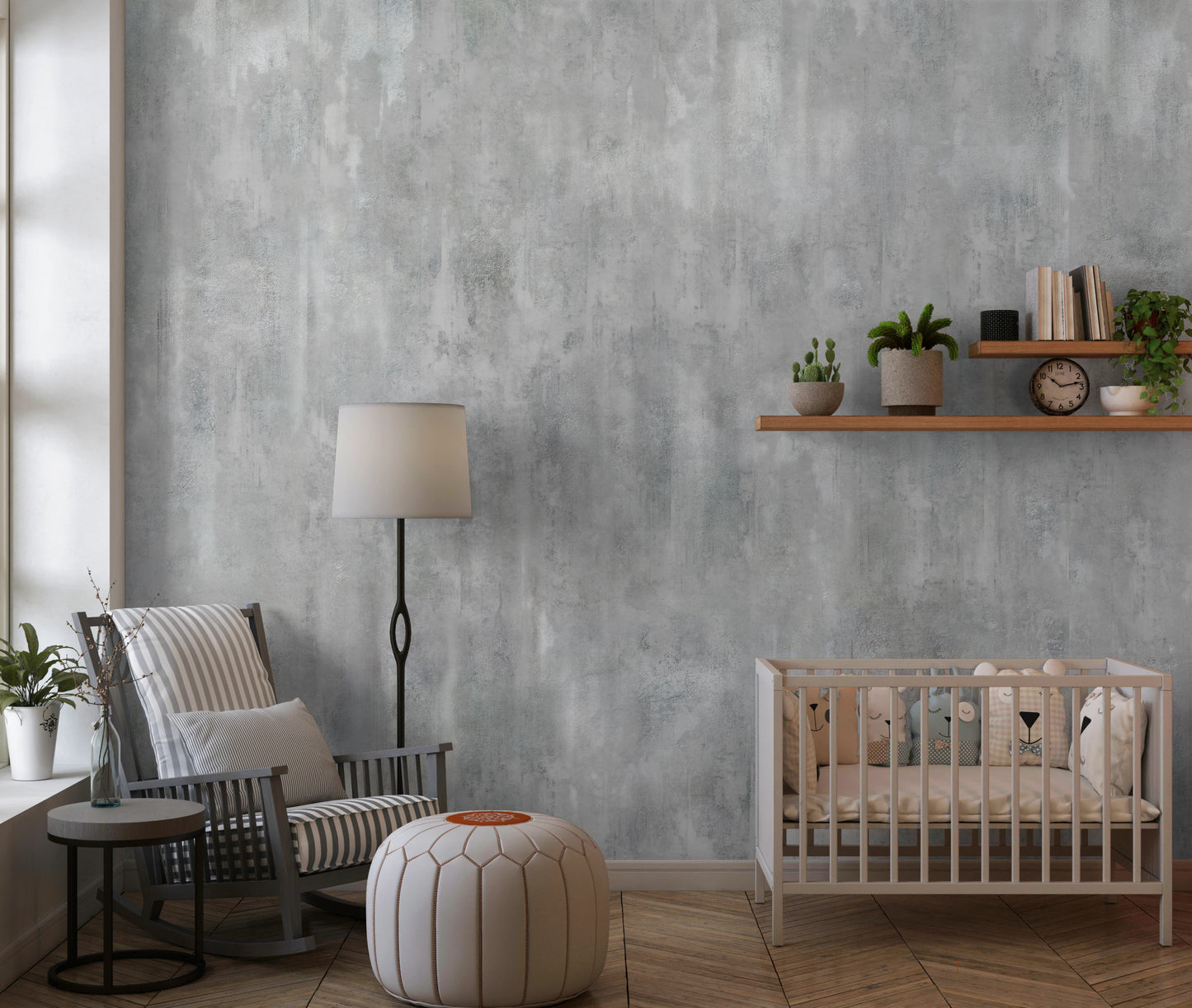 Industrial Raw Concrete Texture Wall Mural