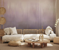 Misty Lavender Peaks Wall Mural