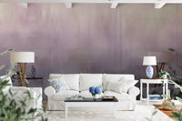 Misty Lavender Peaks Wall Mural