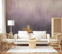 Misty Lavender Peaks Wall Mural