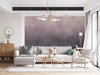 Misty Lavender Peaks Wall Mural