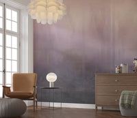 Misty Lavender Peaks Wall Mural