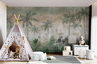 Royal Elephant Oasis Wall Mural