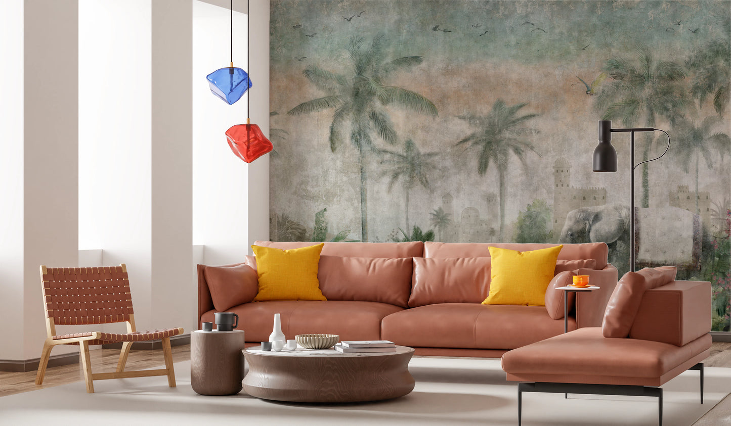 Royal Elephant Oasis Wall Mural
