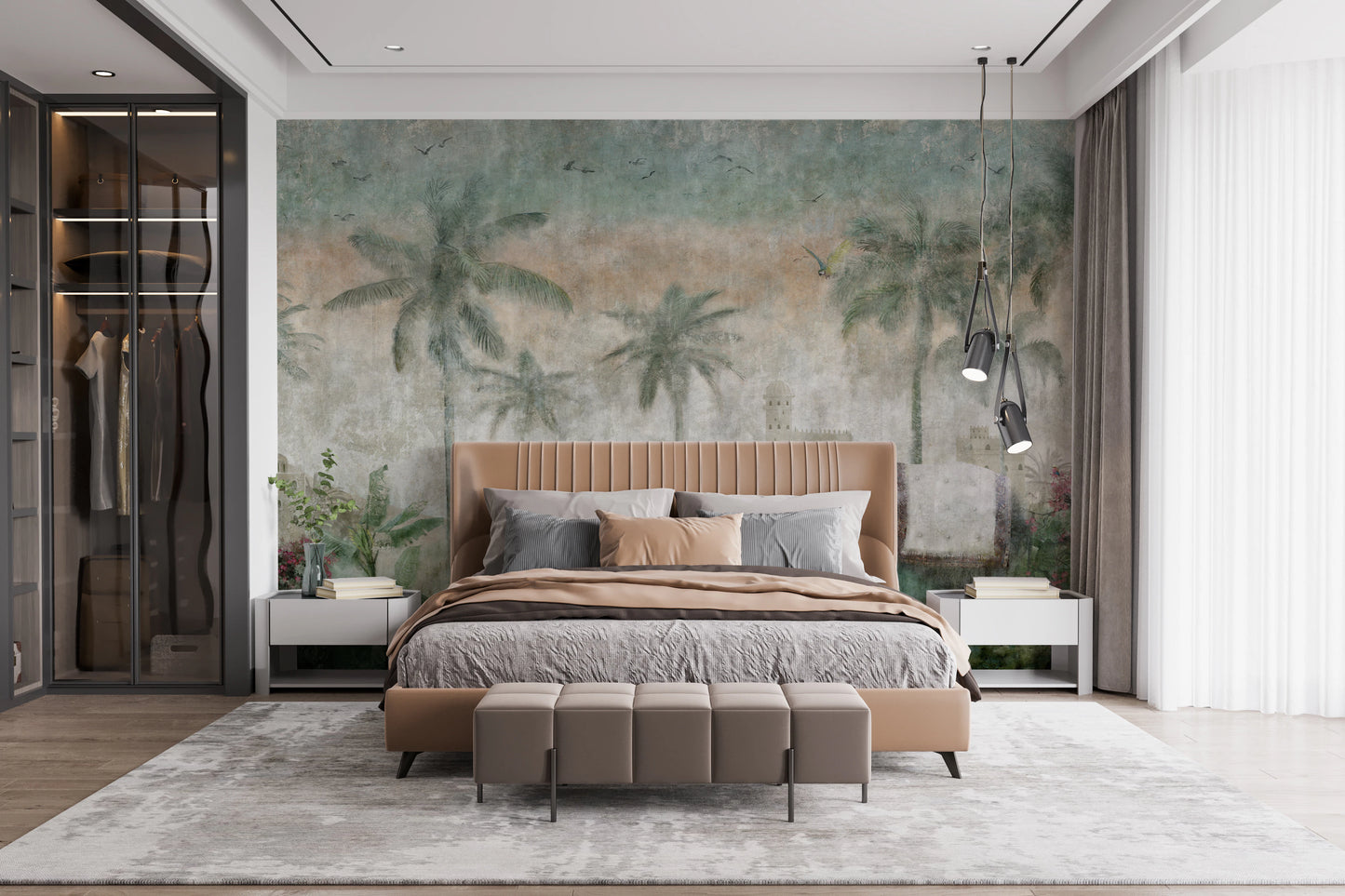 Royal Elephant Oasis Wall Mural