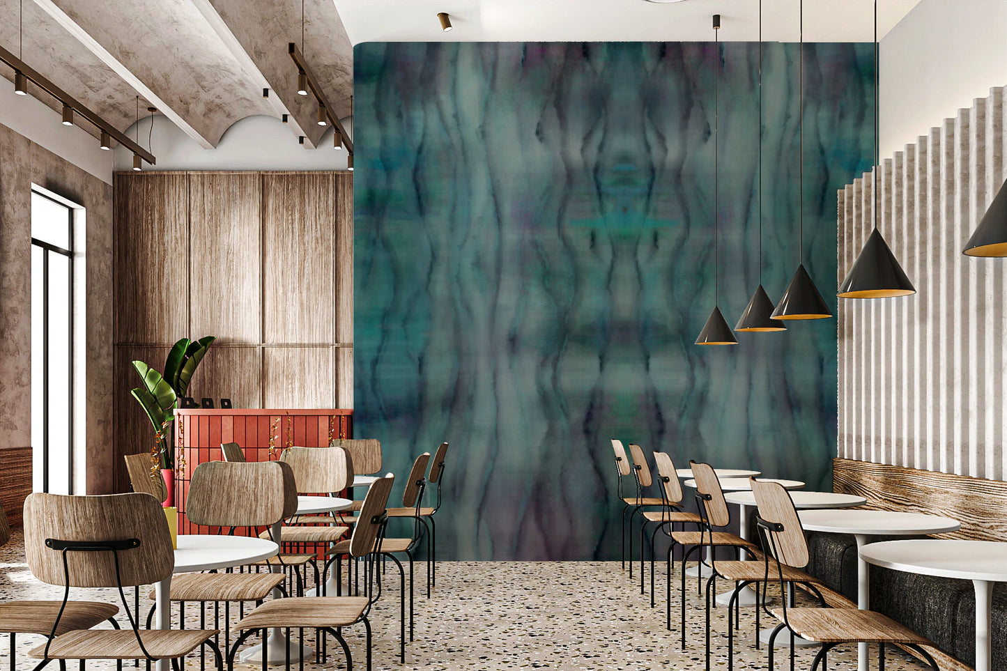 Mystic Waves Watercolor Wall Mural
