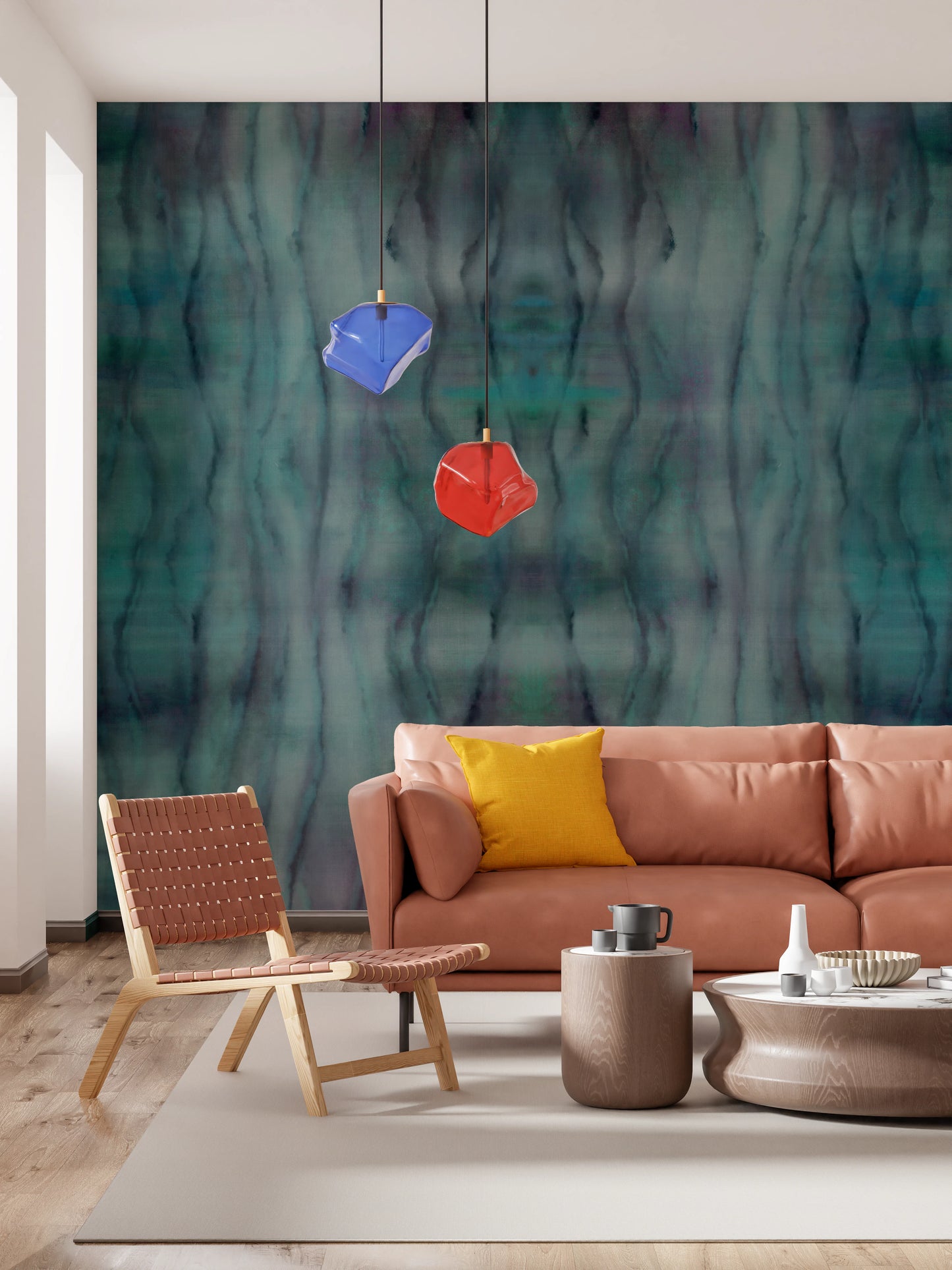 Mystic Waves Watercolor Wall Mural