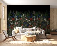 Nocturnal Meadow Bloom Wall Mural
