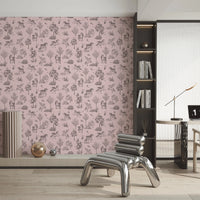 Whimsical Unicorn Forest Fantasy Pink Wallpaper Wallpaper⁠