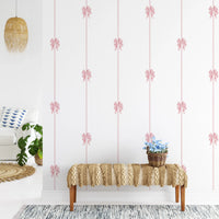 Delicate Pink Ribbon Vertical Stripe Wallpaper Wallpaper⁠