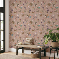 Whimsical Woodland Forest Friends Wallpaper Wallpaper⁠